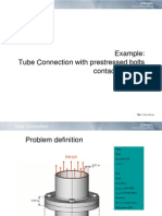 Example: Tube Connection With Prestressed Bolts Contact Analysis
