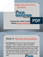 Top Coaching Classes For IAS in Guwahati