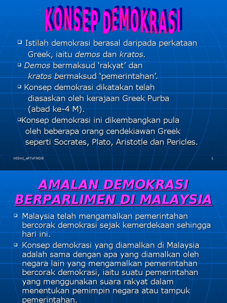 Konsep Demokrasi Di Malaysia