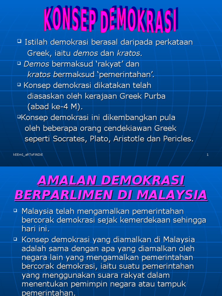 Konsep Demokrasi Di Malaysia  PDF