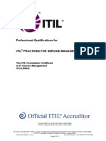 The ITIL Foundation Certificate Syllabus v5.5