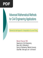 Numerical Tech For Interpolation & Curve Fitting