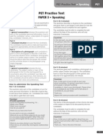 PET Practice Test: Paper 3 - Speaking