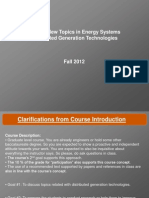 EE 394V New Topics in Energy Systems Distributed Generation Technologies