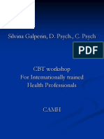 CBT Workshop for Internationally Trained Health Professionals