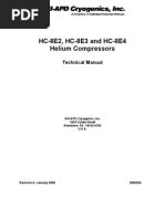 HC-8E2, HC-8E3 and HC-8E4 Helium Compressors: Technical Manual