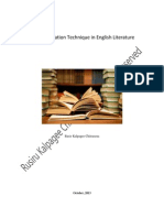 The Examination Technique in English Literature
