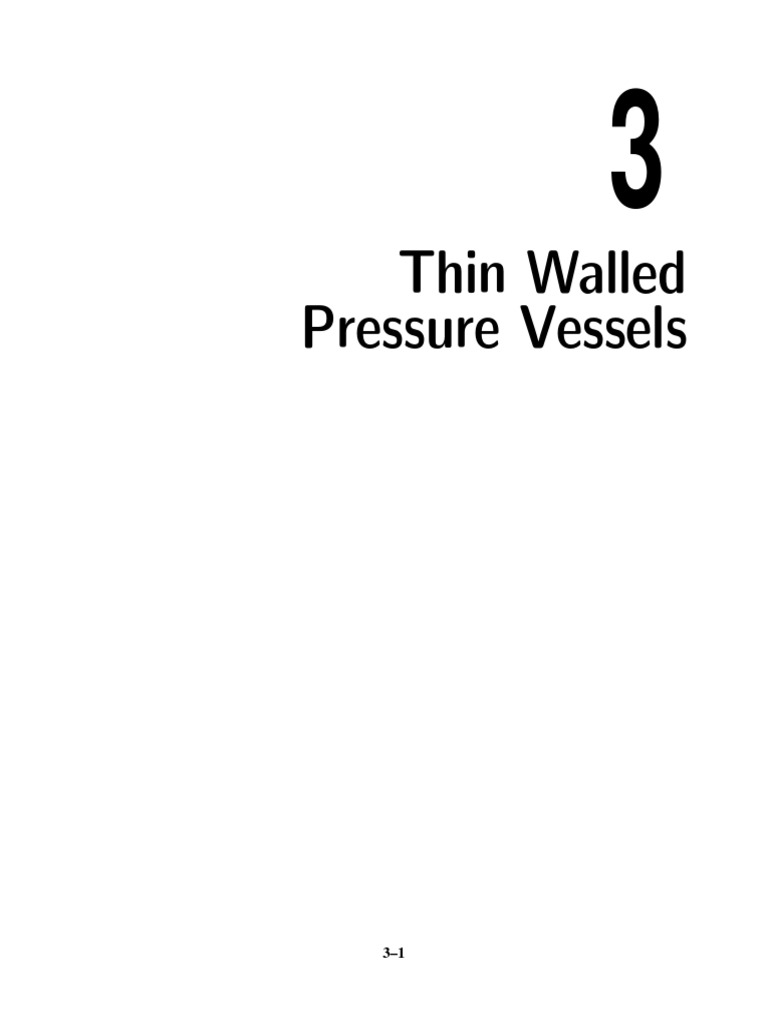 Thin Walled Pressure Vessels Explained | PDF