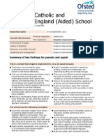ST Francis Catholic and Church of England (Aided) Ofsted Report