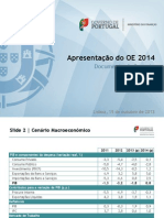 Documento de apoio à apresentação da proposta de Orçamento do Estado para 2014