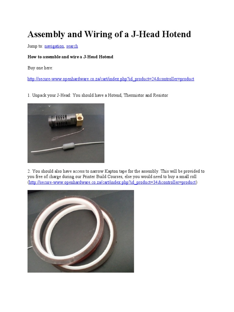 Assembly and Wiring of A J-Head | PDF