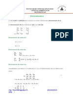 Matrices - Determinantes y Sistemas de Ecuaciones Lineales