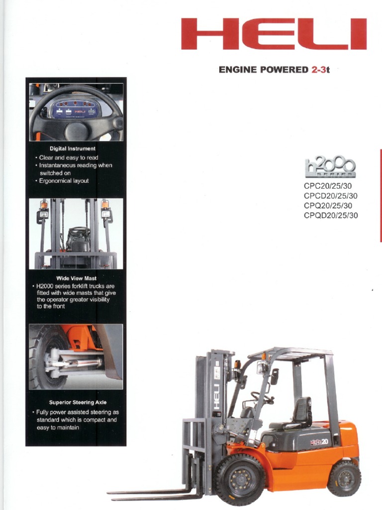 Heli Forklift CPYD25 Product Brochure Forklift Truck