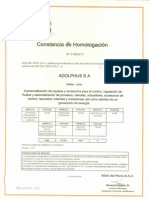 Aa Certificado Homologacion Propia Empresa 2013