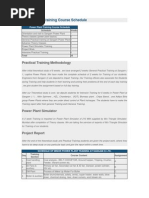 Power Plant Training Course Schedule
