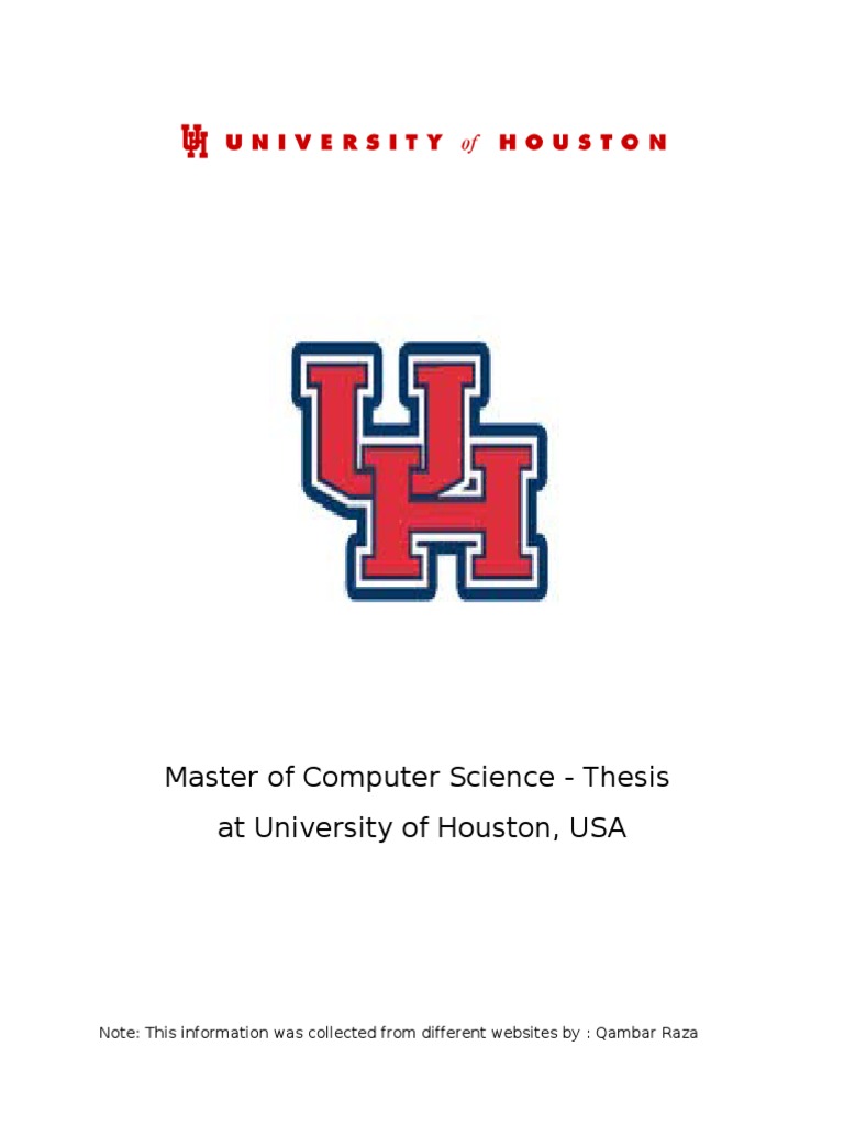 UH Master of Computer Science Thesis Guide | PDF | Numerical Analysis ...