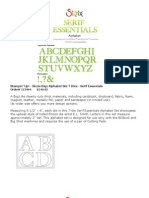 Sizzix Alphabet Dies 2009-2010 SU Catalog