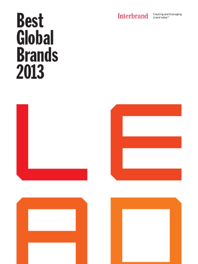 Best Global Brands 2013 PDF | PDF | Google | Brand