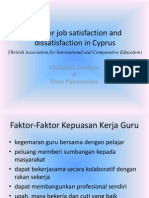 Teacher Job Satisfaction and Dissatisfaction in Cyprus