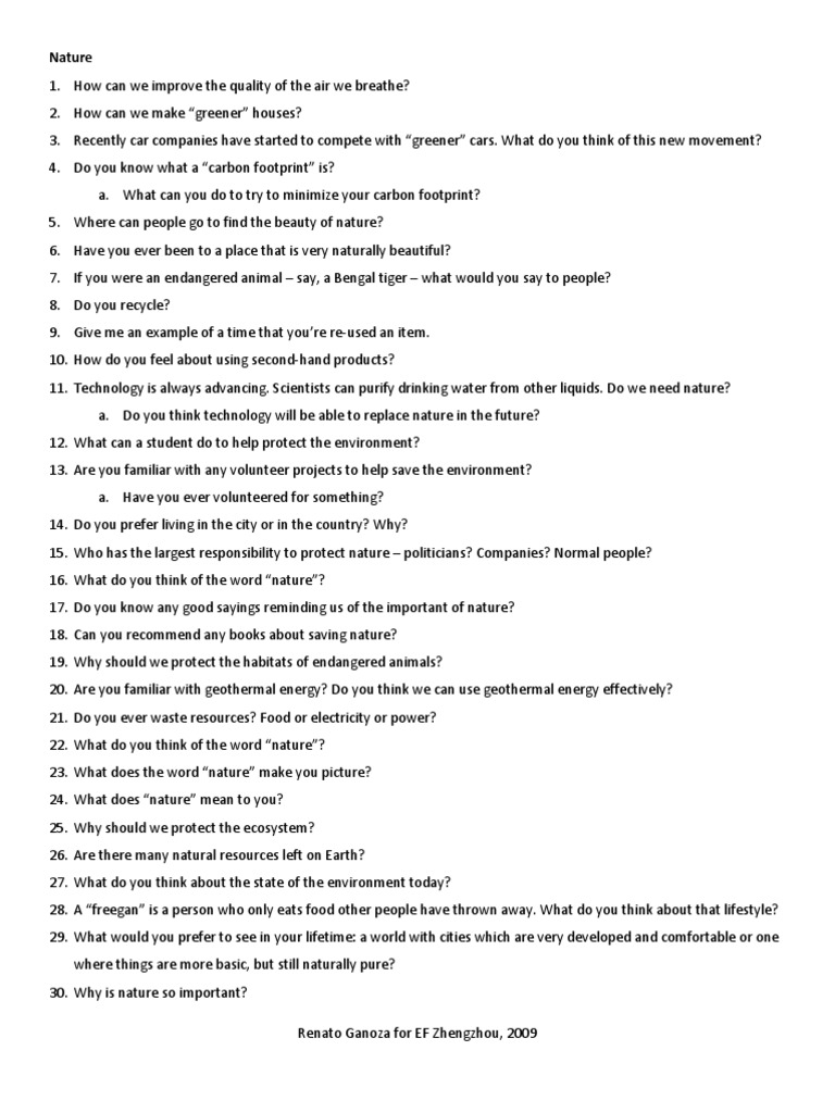 Nature Peace Questions Nature Natural Environment