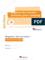 M036b-Registre Des Recettes-Facturier Pour Camping - 29,7x21 Extrait