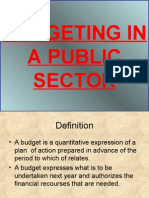Budgeting in A Public Sector Power Point