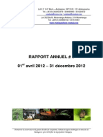 Rapport Annuel Numéro 08 - 1er Avril 2012 - 31 Décembre 2012 (Madagasikara Voakajy)