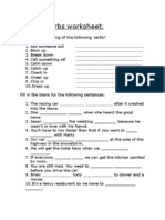 Phrasal Verbs Worksheet:: - With Marty