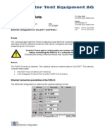 CALSOFT Application Note Ethernet Configuration For PWS3.3