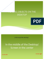 Placing Objects On The Desktop