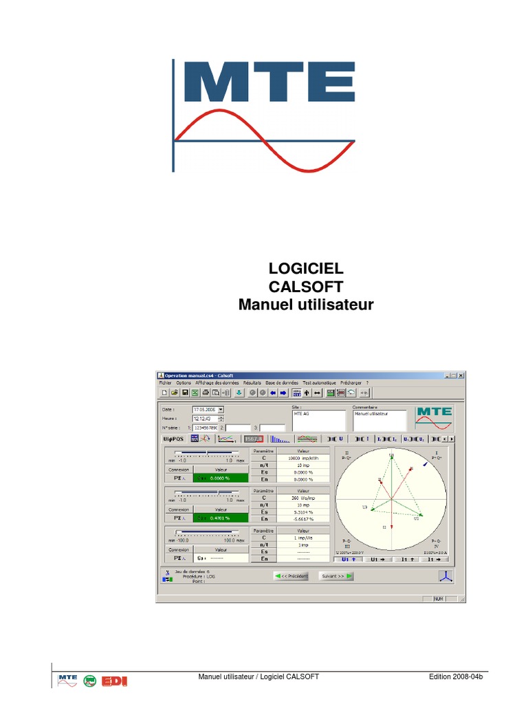 Manuel utilisateur CALSOFT 2008 | PDF | Test de logiciel | Fichier ...