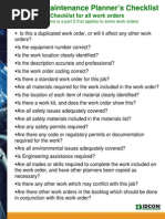Download maintenance planners checklist by Asep Herman SN17659118 doc pdf
