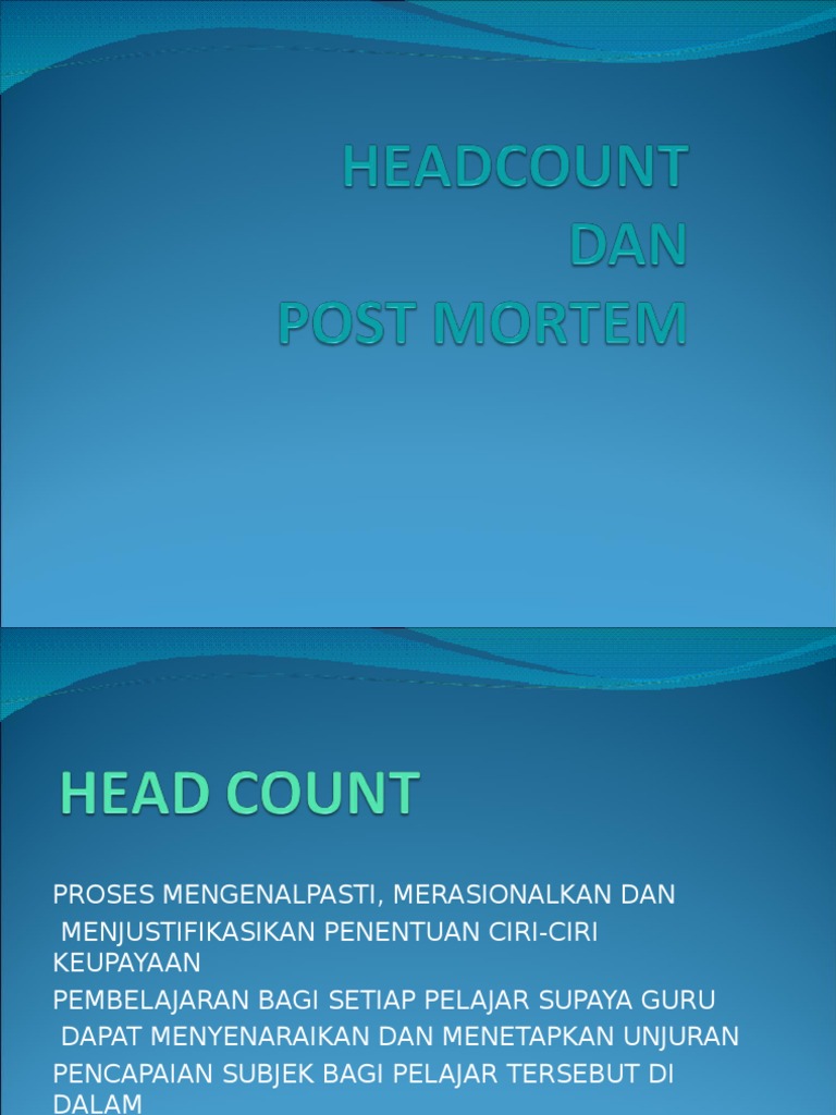Head Count | PDF