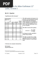 Atlas 618 Lathe Manual