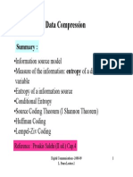 Data Compression: Reference: Proakis Salehi (II Ed.) Cap.4