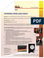 Hydronic Hose Leak Check