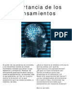 Importancia de Los Pensamientos