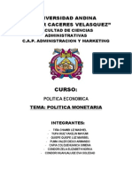 Politica Economica Trabajo Final