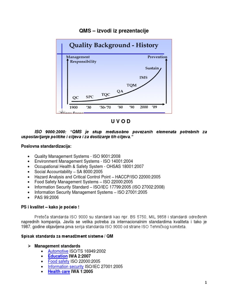 QMS Handout | PDF