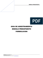 Guía de adiestramiento Ppto Formulación nueva presentación 24092004