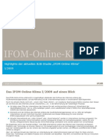 Highlights der B2B-Studie „IFOM-Online-Klima“ I/2009