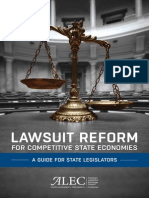 Lawsuit Reform for Competitive State Economies