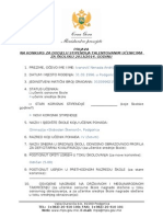 Prijavni Formular Za Talentovane Ucenike 2013