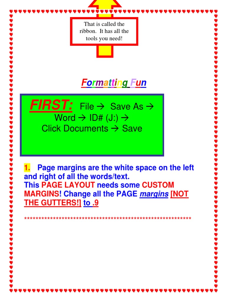 Formatting A Word Document Pdf Graphic Design Text