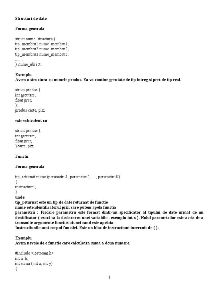 Probleme Rezolvate In C