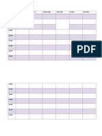 Timetable Format