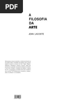 Filosofia Da Arte Jean Lacoste