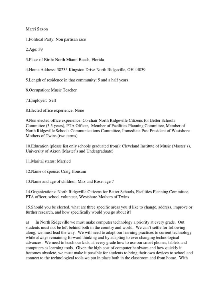 North Ridgeville School Hours