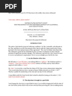 NetFlix Class Action Objection Letter