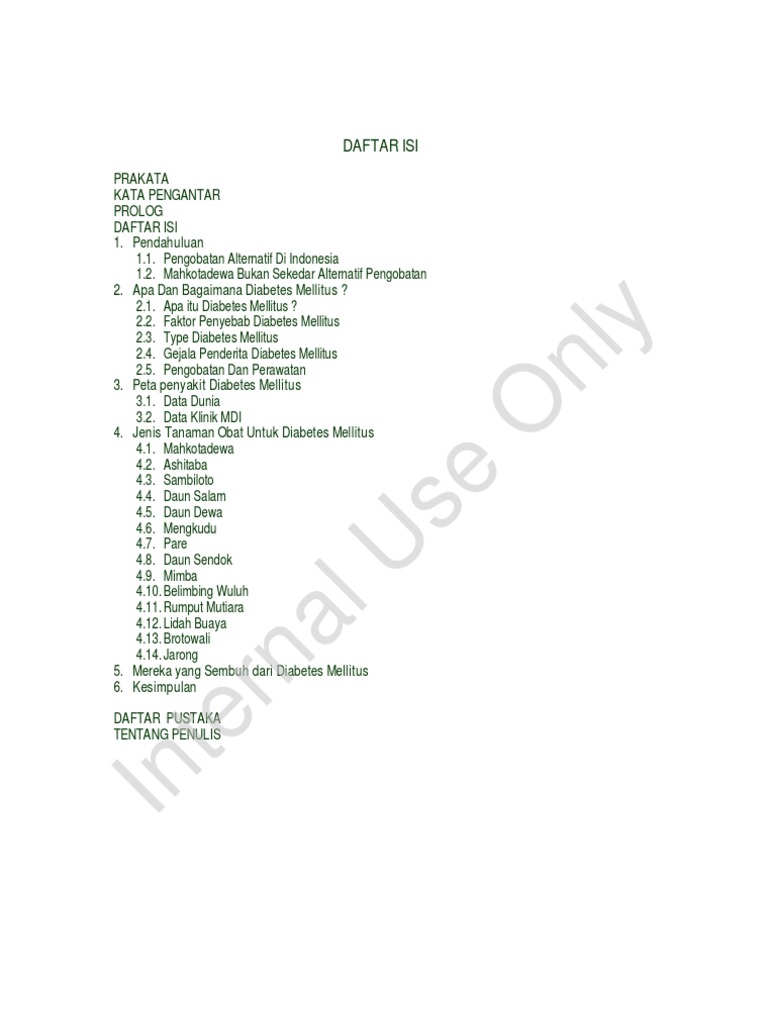 Menumpas Diabetes Mellitus Bersama Mahkota Dewa Pdf